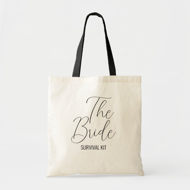 Bride Survival Kit Tote Bag (Front)