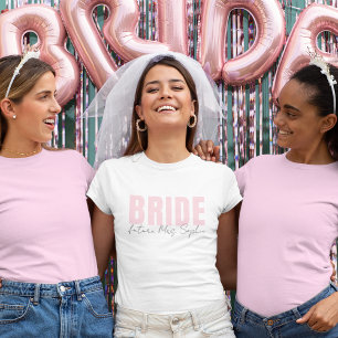 Bride T-Shirt   Personalized Future Mrs. Name 