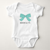 BRIDE Teal Blue Bow Tutu Shower Party