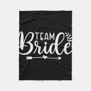 Bride Team Bachelorette Party Bridesmaid Crew Brid Fleece Blanket