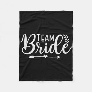 Bride Team Bachelorette Party Bridesmaid Crew Brid Fleece Blanket
