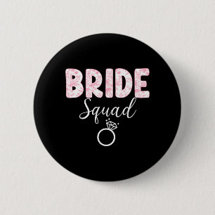 Bride Team Bachelorette Party Coquette Bow 6 Cm Round Badge