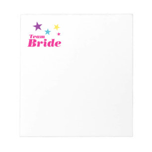 Bride team notepad