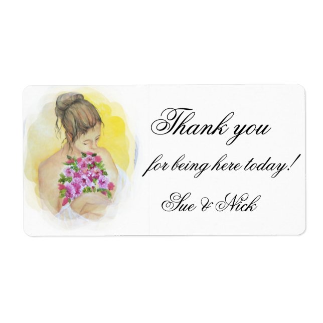 BRIDE  thank you  favour (Front)