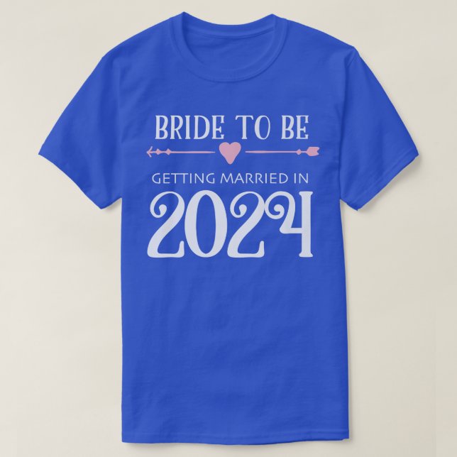Bride to Be 2024 Engagement Ring Future Bride  T-Shirt (Design Front)
