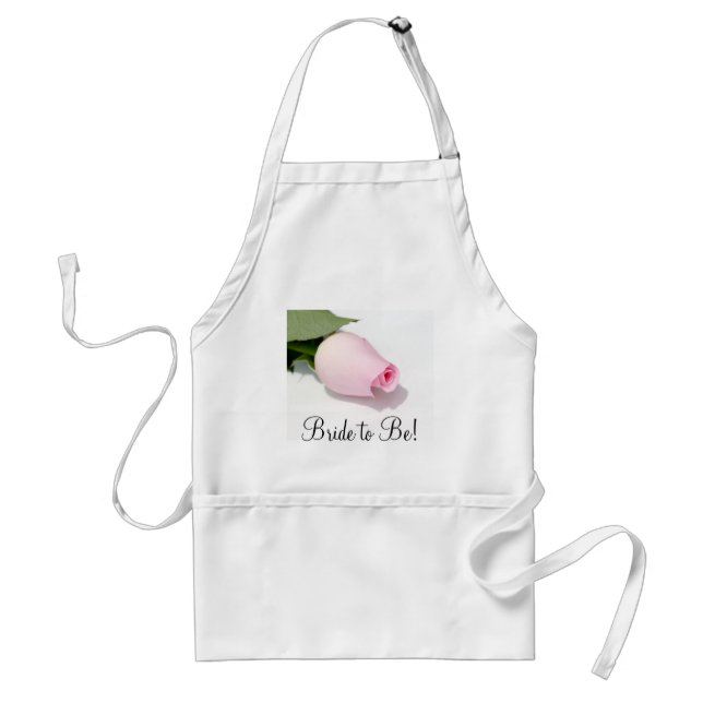 Bride to Be! Apron with Rose Bud (Front)