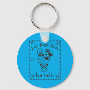 Bride To Be Bachelorette Last Pickle Shell Tickle Key Ring