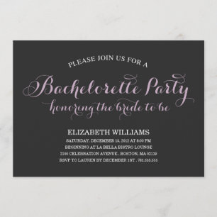 BRIDE TO BE BACHELORETTE PARTY INVITATION