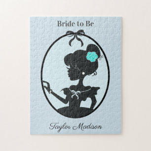 Bride to be Beautiful blue Jigsaw Puzzle