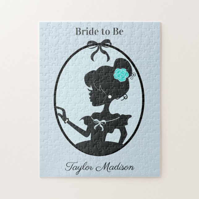 Bride to be Beautiful blue Jigsaw Puzzle (Vertical)