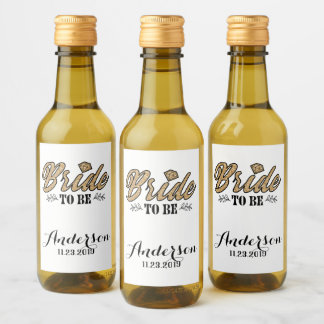 Bride To Be Beverage Label- Wine Label