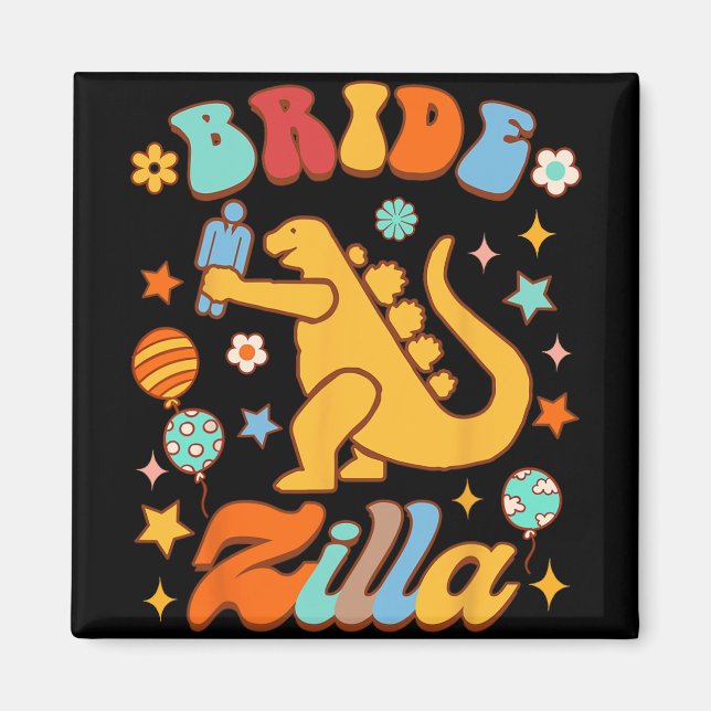 Bride To Be Bridal Bride Shower Bachelorette Bride Magnet (Front)