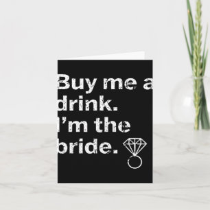 Bride To Be Bridal Party Bachelorette Party Shower Card