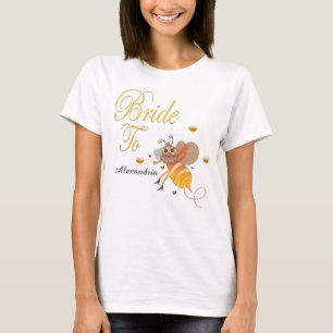 Bride To Be Bridal Personalise T-Shirt