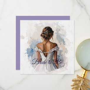 Bride to Be Bride Wedding Dress Thank You Card
