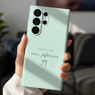 Bride To Be Elegant Script Fiancée Future Mrs Case-Mate iPhone 14 Plus Case