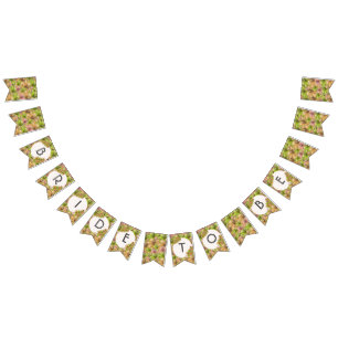 Bride to be floral bunting
