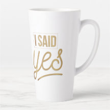Bride To Be Gift - I Said Yes Gold Foil (faux)