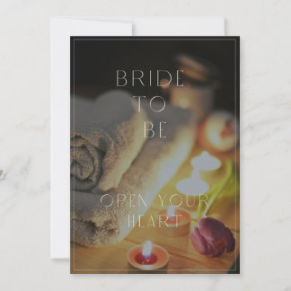 bride to be open your heart modern professional  invitation