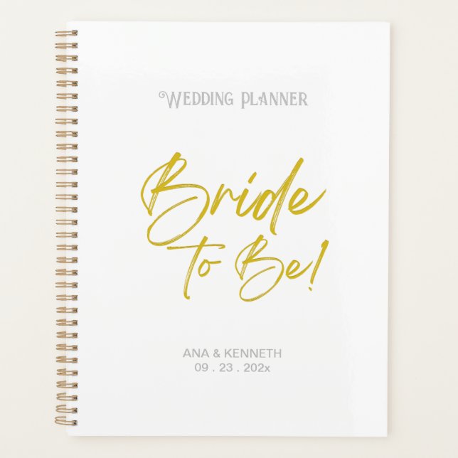 Bride to be Planner . best Bridal Gift (Front)