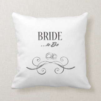 Bride to Be Swirls Design Cushion