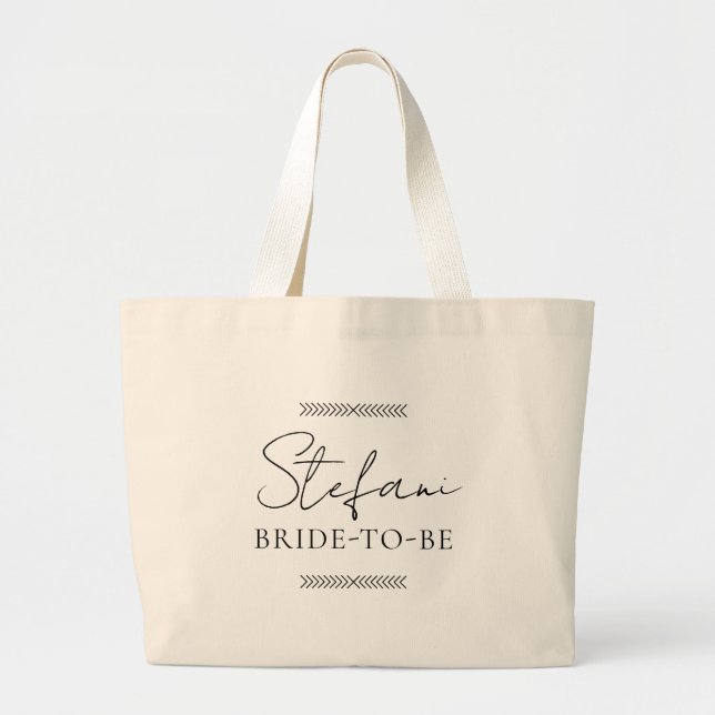 Bride-To-Be Tote Bag Bachelorette Party Gift (Front)