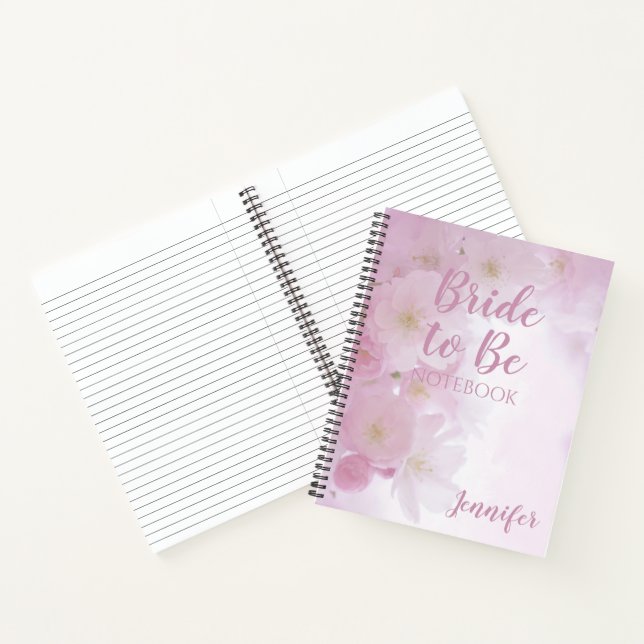Bride to Be Wedding Personalised Spiral Notebook (Inside)