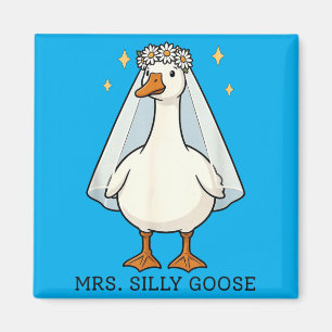 Bride To Be Wedding Silly Bride Goose Gettin Loose Magnet
