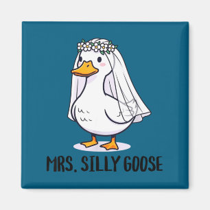 Bride to be wedding silly bride goose gettin' magnet