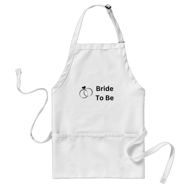 Bride To Be with Two Rings Apron (Front)