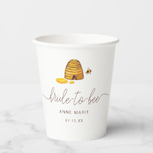 Bride to Bee Beverage Paper Cups