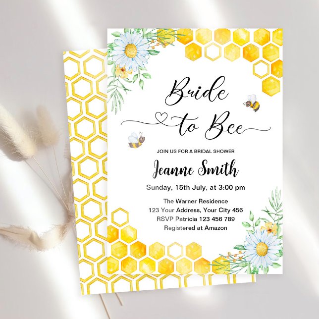 Bride to bee bridal shower invitation (Creator Uploaded)