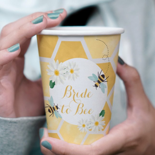 Bride to Bee Bridal Shower Paper Cups (Creator Uploaded)