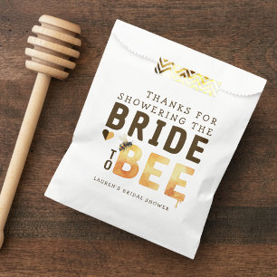 Bride to Bee Bumblebee Thank You Bridal Shower Favour Bag