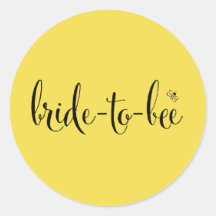 Bride-to-bee Decal in Sunshine