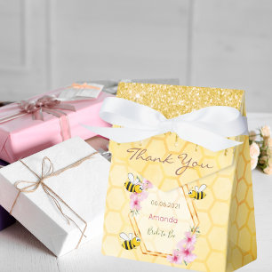 Bride to Bee glitter drips bridal shower thank you Favour Box