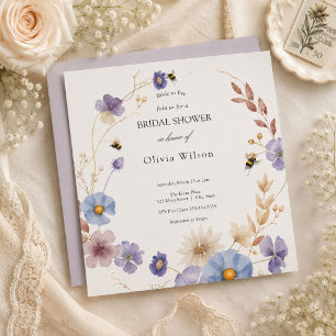 bride to bee greenery elegant bridal shower invitation