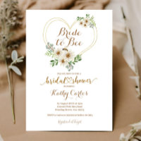 Bride to Bee Heart Geometric Daisy Bridal Shower