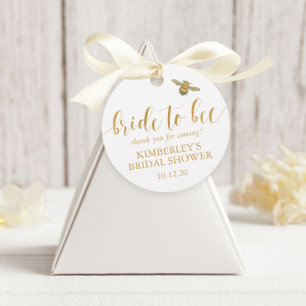 Bride to bee honey tag, Personalised Bridal shower Favour Tags