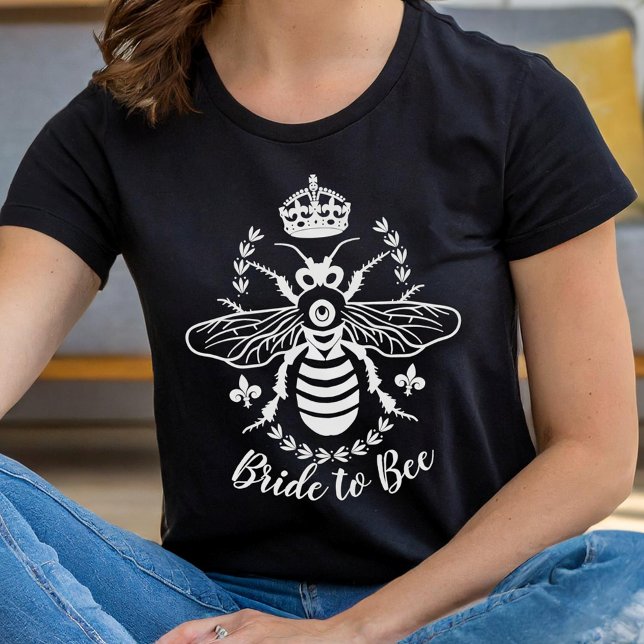 Bride to Bee Honeybee Crown Wedding | Personalised T-Shirt (Creator Uploaded)