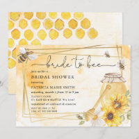 Bride To Bee Honeybee Floral Bridal Shower