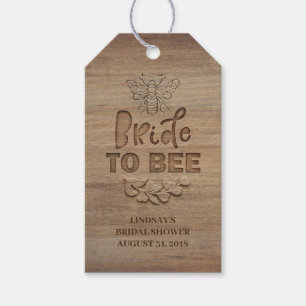 Bride To Bee Rustic Country Bridal Shower Gift Tags