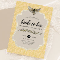 Bride To Bee Rustic Elegant Vintage Bridal Shower
