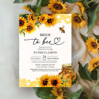 Bride To Bee Sunflower Bridal Shower
