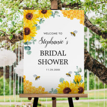 Bride To Bee Sunflowers Honeycombs Bridal Shower