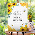 Bride To Bee Sunflowers Honeycombs Bridal Shower Acrylic Sign<br><div class="desc">This watercolor bridal shower welcome sign features watercolor sunflowers,  eucalyptus foliage,  bees and honeycomb. Personalise it with the bride's name and bridal shower date. Matching bridal shower party products also available.</div>