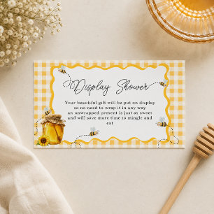Bride to Bee Yellow Honeybee Display Shower Enclosure Card
