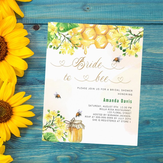 Bride to bee yellow honeycomb budget bridal shower (Creator Uploaded)