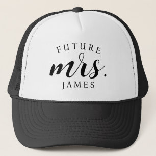 Bride-to-Be's Personalised Future Mrs. Trucker Hat