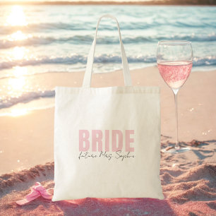 Bride Tote Bag   Personalised Future Mrs. Name 